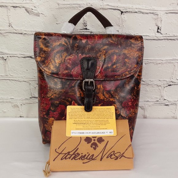 'PATRICIA NASH' 'VATONI'  BAG CONVERTIBLE LEATHER BACKPACK - Picture 5 of 16